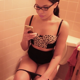 A black girl takes a piss and a shit while sitting on a toilet. Poop is soft and gassy sounding. Product is seen flushing down. See Movie# 7306 for more. Presented in 720P HD. Over 3 minutes.